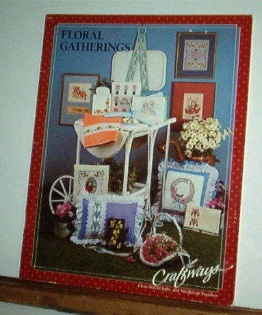 Cross Stitch Pattern, FLORAL GATHERINGS 14 designs and 16 transfers