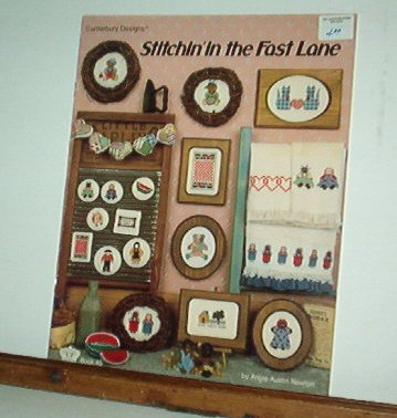 Cross Stitch Pattern, STITCHIN IN THE FAST LANE by Angie Newton 20 small designs