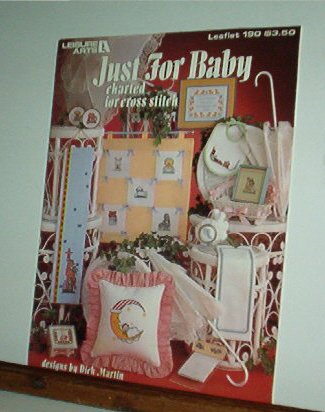 Cross Stitch Pattern, JUST FOR BABY by Dick Martin, 28 designs (small) mis and match
