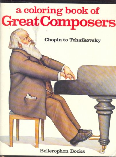 Book - Coloring Book - Great Composers - plus biographys...nice for homeschool. 0883880466