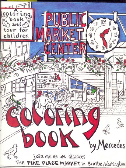 Book - Paper Dolls PIKE PLACE MARKET Seattle Washington by Mercedes + Guide 0931693187