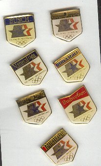 Pin - Collector Pins - Olympic Games 1984 Los Angeles - Bud Beer Set 7 Pins
