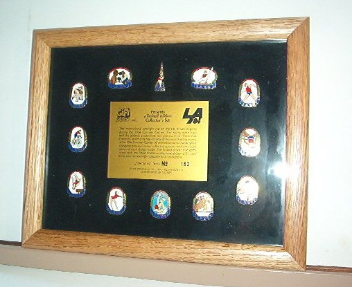 Pin - Collector Pins - Olympic Games 1984 Los Angeles - Framed Set Two #180 NIB