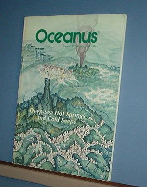 Magazine Ships Free in US Vintage OCEANUS Oceanography Hot Springs Fall 1984 Vol 27 #3