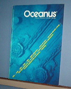 Magazine Ships Free in US Vintage OCEANUS Oceanography Titanic Winter 1985 Vol 28 #4
