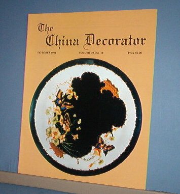 Magazine THE CHINA DECORATOR Free Ship in US Porcelain Painting October 1994
