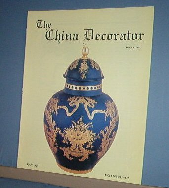 Magazine THE CHINA DECORATOR Free Ship in US Porcelain Painting July 1994