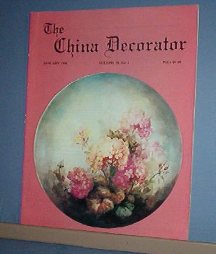 Magazine THE CHINA DECORATOR Free Ship in US Porcelain Painting January 1994