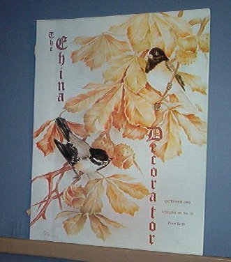 Magazine THE CHINA DECORATOR Free Ship in US Porcelain Painting October 1995