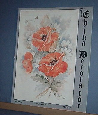 Magazine THE CHINA DECORATOR Free Ship in US Porcelain Painting July 1995