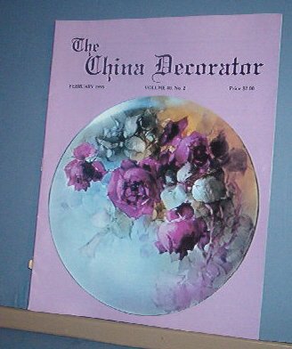 Magazine THE CHINA DECORATOR Free Ship in US Porcelain Painting February 1995