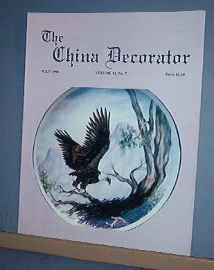 Magazine THE CHINA DECORATOR Free Ship in US Porcelain Painting July 1996