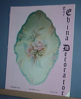 Magazine THE CHINA DECORATOR Free Ship in US Porcelain Painting February 1996