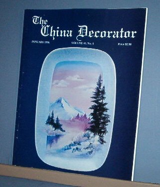 Magazine THE CHINA DECORATOR Free Ship in US Porcelain Painting January 1996