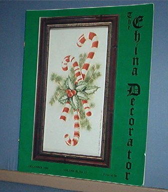 Magazine THE CHINA DECORATOR Free Ship in US Porcelain Painting December 1990