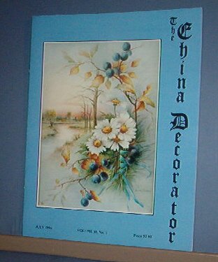 Magazine THE CHINA DECORATOR Free Ship in US Porcelain Painting July 1993