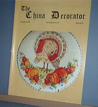 Magazine THE CHINA DECORATOR Free Ship in US Porcelain Painting November 1998