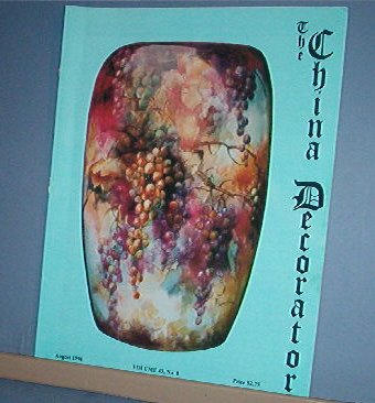 Magazine THE CHINA DECORATOR Free Ship in US Porcelain Painting August 1998