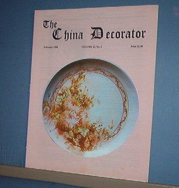 Magazine THE CHINA DECORATOR Free Ship in US Porcelain Painting February 1998