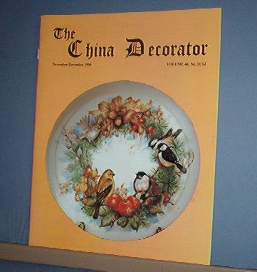 Magazine THE CHINA DECORATOR Free Ship in US Porcelain Painting Nov/Dec 1999