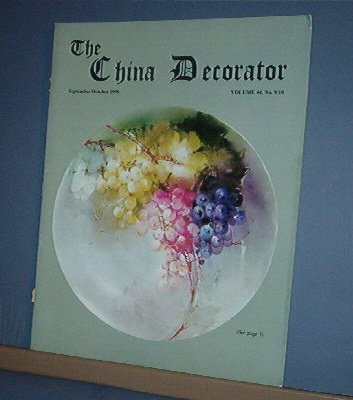 Magazine THE CHINA DECORATOR Free Ship in US Porcelain Painting Sep/Oct 1999