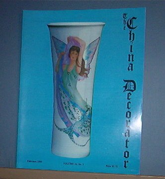 Magazine THE CHINA DECORATOR Free Ship in US Porcelain Painting Februar 1999