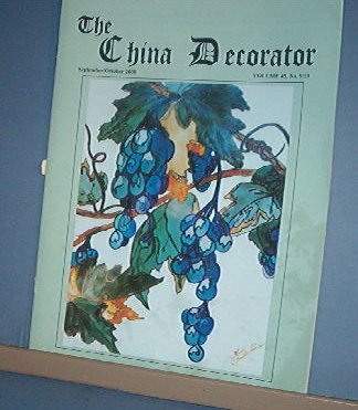 Magazine THE CHINA DECORATOR Free Ship in US Porcelain Painting Sept/Oct 2000
