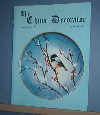 Magazine THE CHINA DECORATOR Free Ship in US Porcelain Painting Jan/Feb 2001