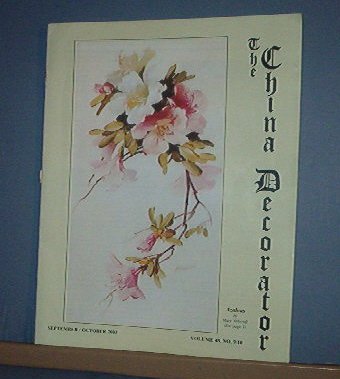 Magazine THE CHINA DECORATOR Free Ship in US Porcelain Painting September October 2003