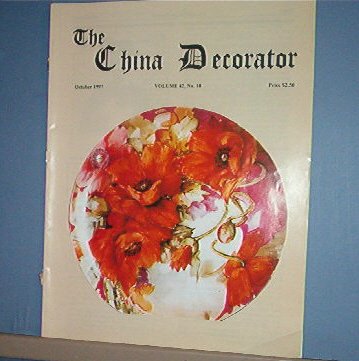 Magazine THE CHINA DECORATOR Free Ship in US Porcelain Painting October 1997