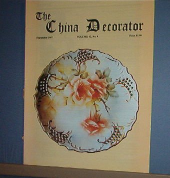 Magazine THE CHINA DECORATOR Free Ship in US Porcelain Painting September 1997