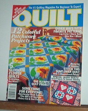 Magazine - Quilt 12 patchwork projects, 5 flower quilts Summer 1996