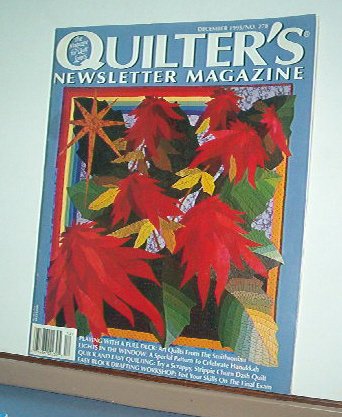 Magazine - Quilter's Newsletter - Quilting, Sewing, Patterns No.278 December 1995