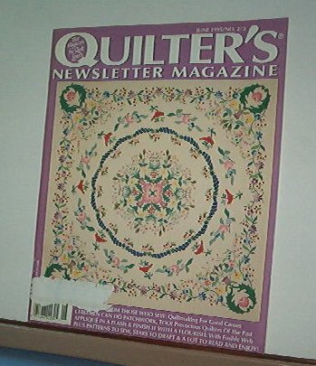 Magazine - Quilter's Newsletter - Quilting, Sewing, Patterns No.273 June 1995