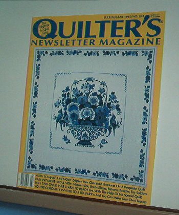 Magazine - Quilter's Newsletter - Quilting, Sewing, Patterns No. 244 July/Aug 1992
