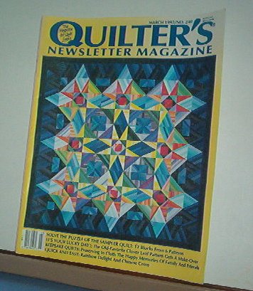 Magazine - Quilter's Newsletter - Quilting, Sewing, Patterns No. 240 March 1992