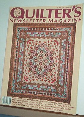 Magazine - Quilter's Newsletter - Quilting, Sewing, Patterns No.233 June 1991