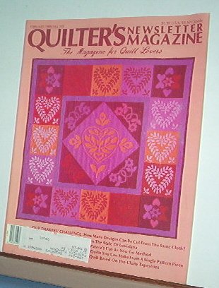 Magazine - Quilter's Newsletter - Quilting, Sewing, Patterns No 199 February 1988