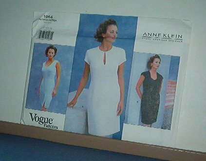 Vogue Sewing Pattern 1964 Anne Klein Classic Summer Dress size 12-16