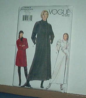 Sewing Pattern Vogue 9953 A-line Coat, Lined, 3 lengths Size 6 - 14