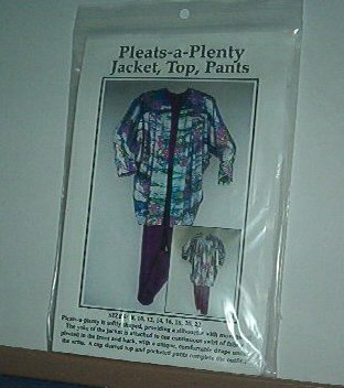 Sewing Pattern Pleats a Plenty Jacket , top and pants