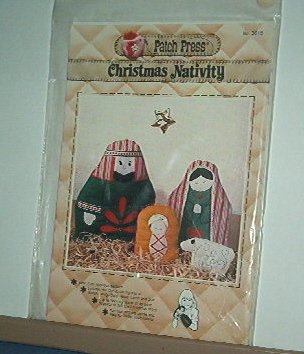 Sewing Pattern Christmas Nativity from Patch Press Applique for puppets or scene