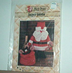 Sewing Pattern Christmas 28" Supper Santa & Bag of toys