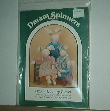 Sewing Pattern Dream Spinners 120 Country Clover 24" 20" 13" with clothes