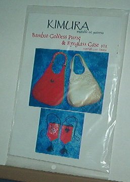 Sewing Pattern Kimura 402 Bamboo oddess Purse + Eyeglass Case