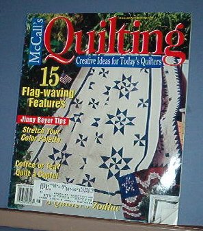 Magazine - McCall's Quilting August 2002 Fourth of July Patterns