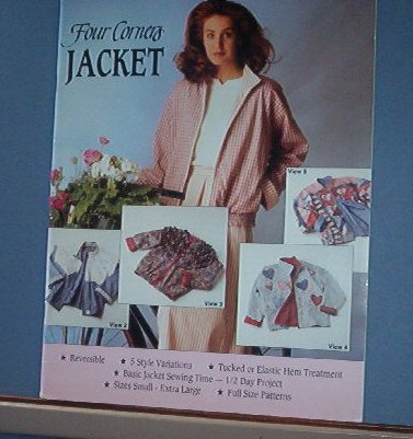 Sewing Pattern Four Corners Jacket Five variations Small - Xtra Large