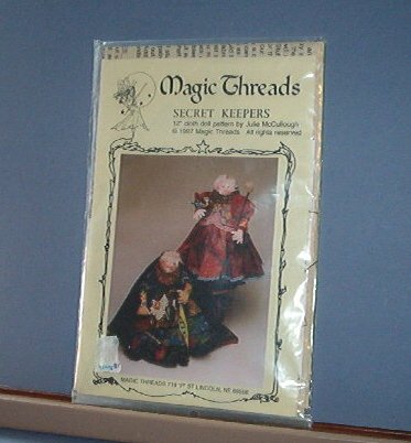 Sewing Pattern Magic Threads SECRET KEEPERS 12" Doll by Julie McCullough