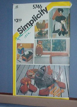 Sewing Pattern Simplicity 5746 Household Accessories as pictured