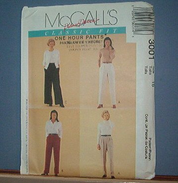 Sewing Pattern - McCall's Palmer Pletsch One Hour Pant Size 10 -24